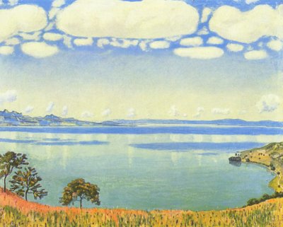 Der Genfer See von Chexbres aus von Ferdinand Hodler